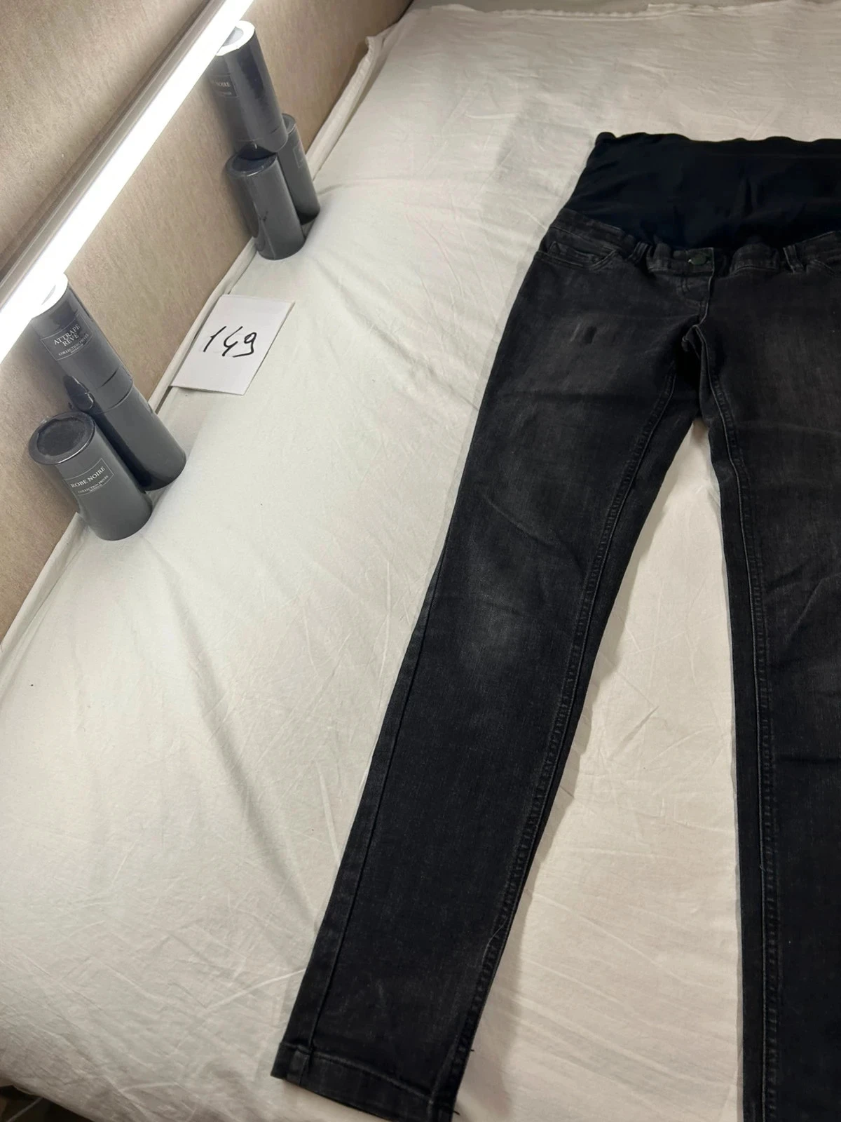 Jeans de cintura alta vertbaudet preto – photo 3